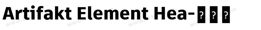 Artifakt Element Hea字体转换